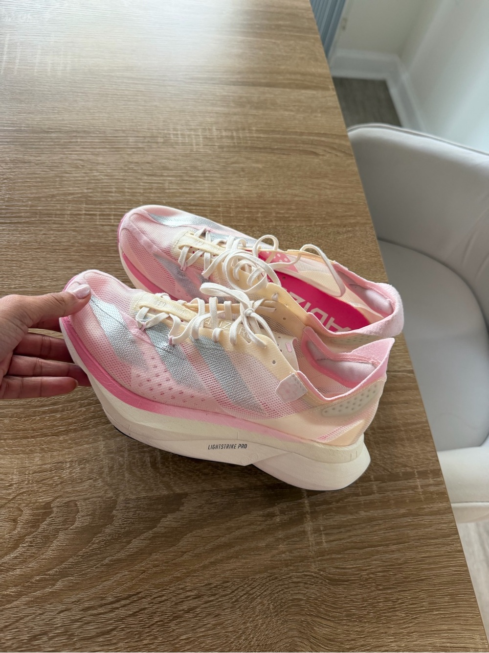 Adizero pink!